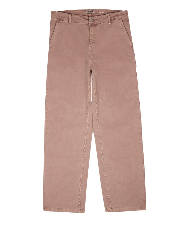 Pantalón Carhartt WIP Straight Pierce Marrón Mujer