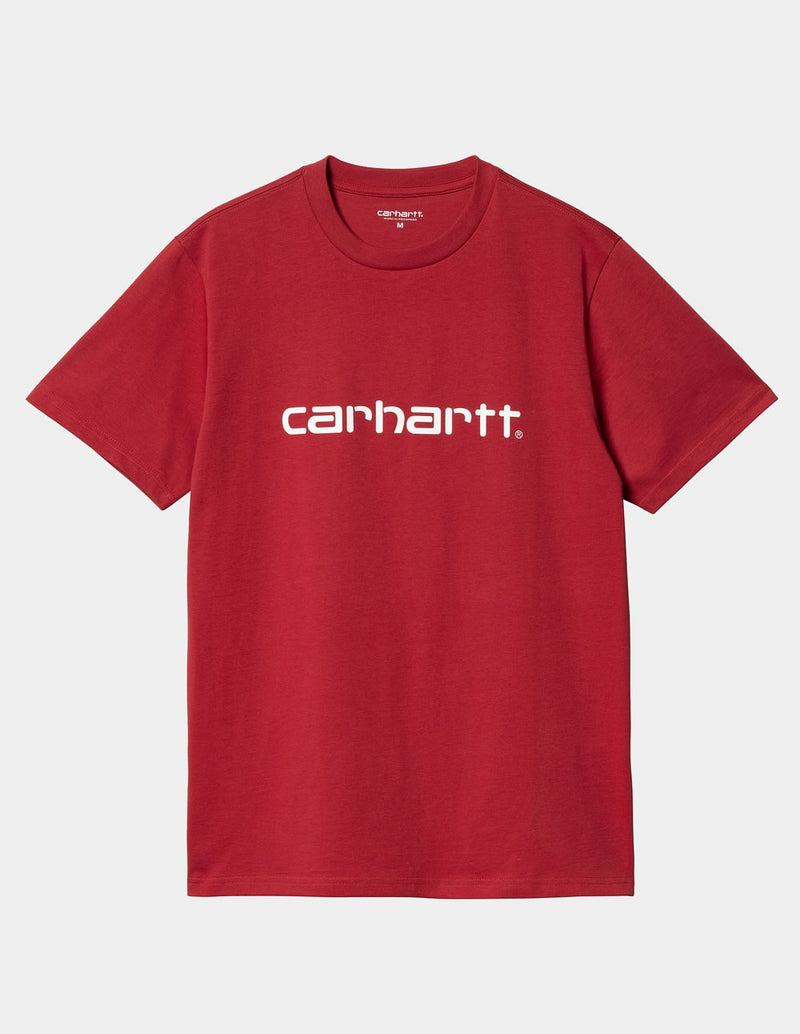 Camiseta Carhartt WIP Script Roja Hombre