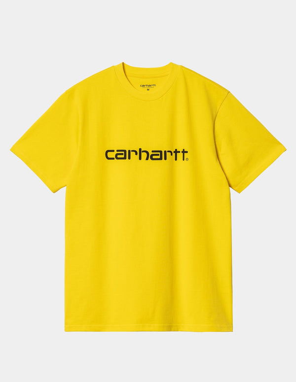 Camiseta Carhartt WIP Script Amarilla Hombre