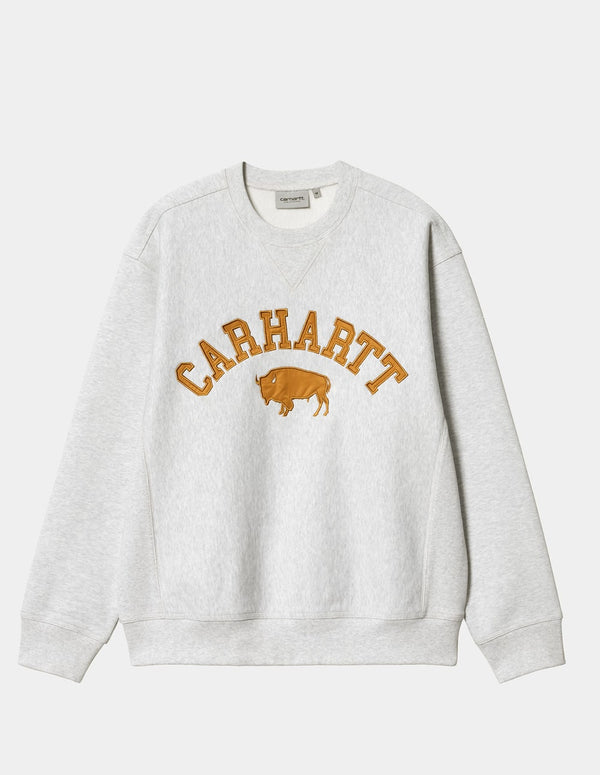 Carhartt WIP Locker Sweatshirt Gray and Brown Man 