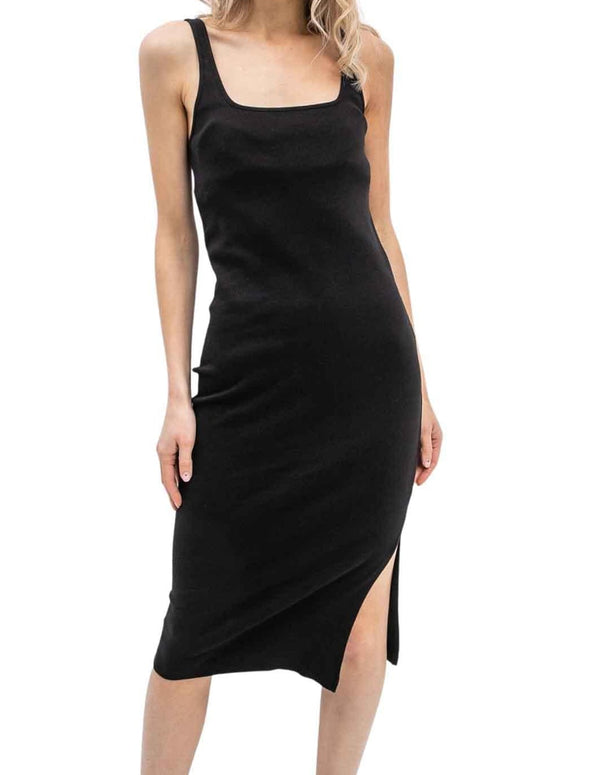 Vestido Calvin Klein Jeans con Parche Logo Negro Mujer