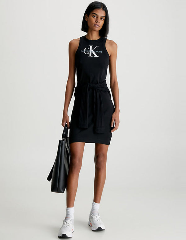 Vestido Calvin Klein Jeans con Logo Negro Mujer