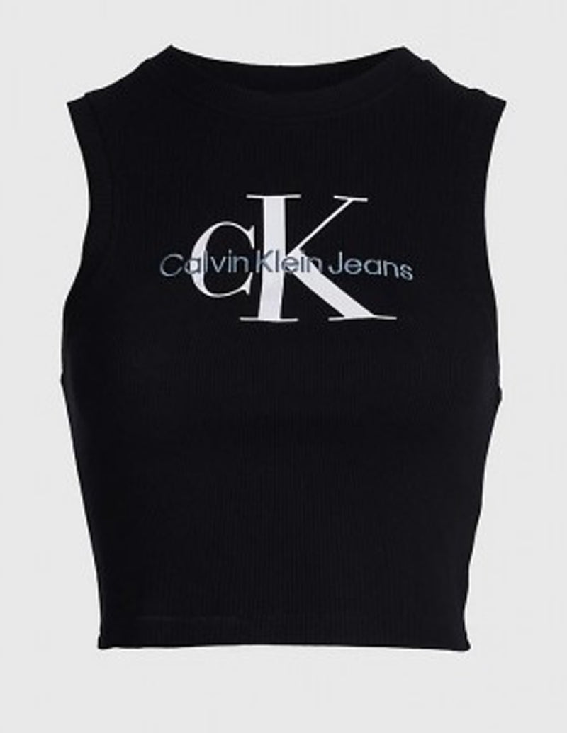 Calvin Klain Jeans T-shirt with Black Monogram Logo Women