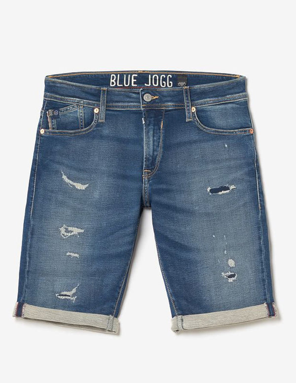 Le Temps des Cerises Joggo Blue Men's Short Jeans