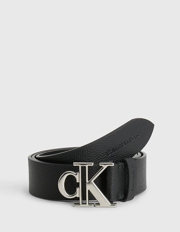 Cinturón Calvin Klein Jeans Leather Negro Hombre