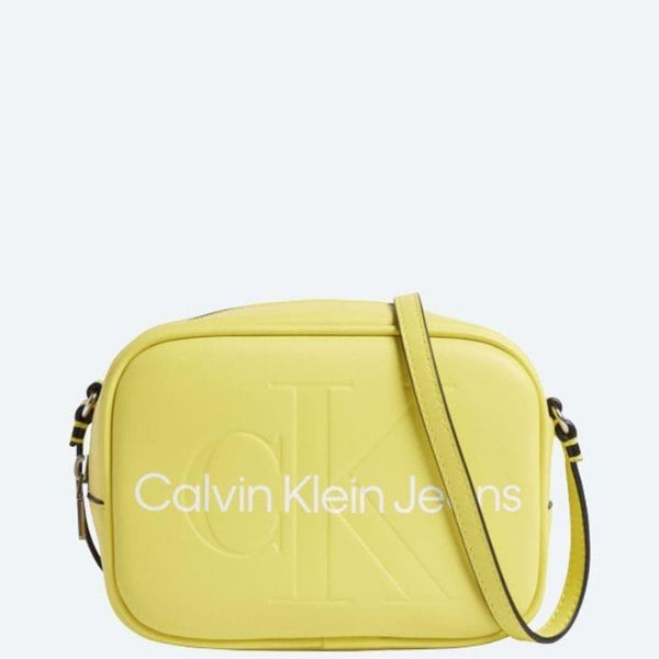 Calvin Klein Jeans Bag with Green Logo Woman 13 x 18 x 7 K60K610275 LAE Buy Online at Captain Sirocco Capitan Siroco