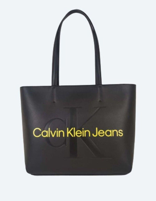 Bolso Tote Calvin Klein Jeans con Logo Negro 30 x 41 x 13