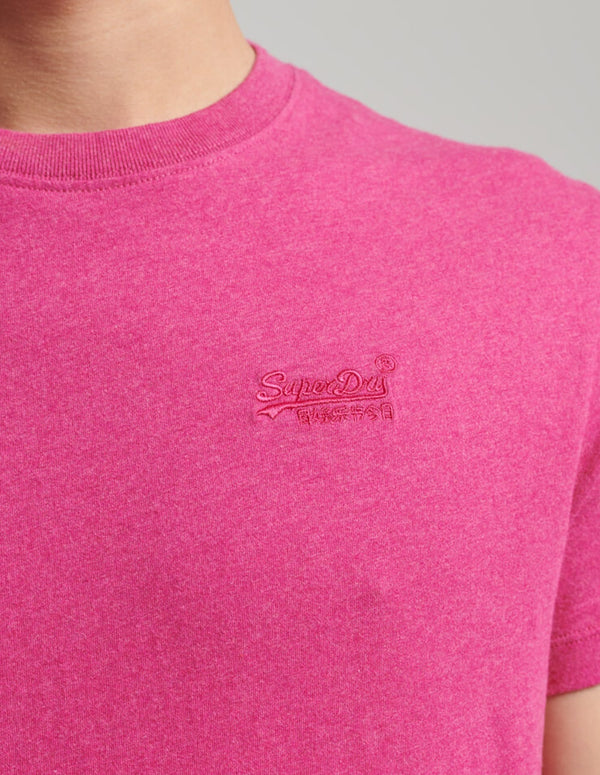 Camiseta Superdry Vintage Algodón Orgánico Rosa Hombre
