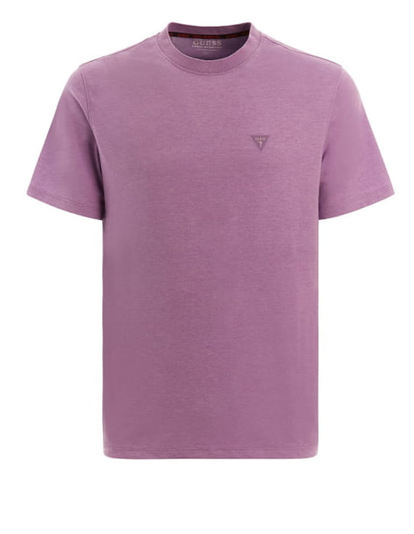 Camiseta GUESS con Logo Morada Hombre