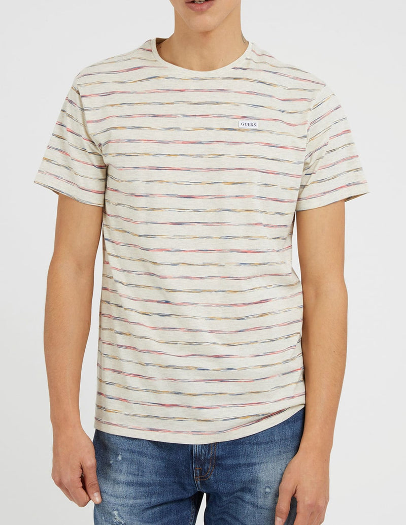 GUESS All Over Striped Multicolor Men s T shirt M3GI19KBPH0 S92T Buy Online at Captain Sirocco Capitan Siroco