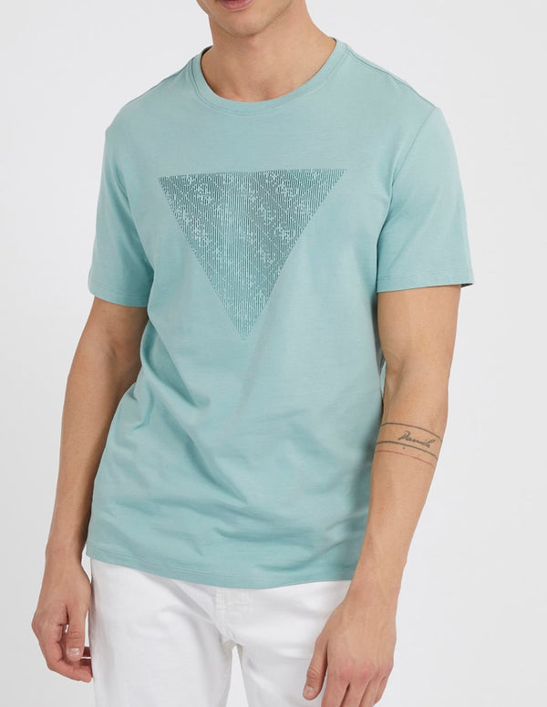 Camiseta GUESS con Logo Frontal Azul Hombre