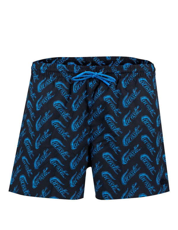 Bañador Lacoste Estampado Logo Print Azul Marino Hombre