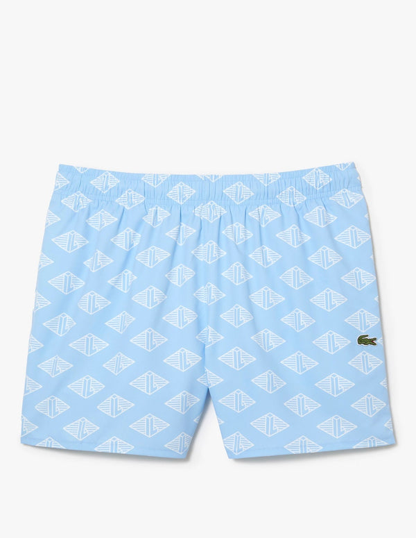 Bañador Lacoste con Logo Azul Hombre