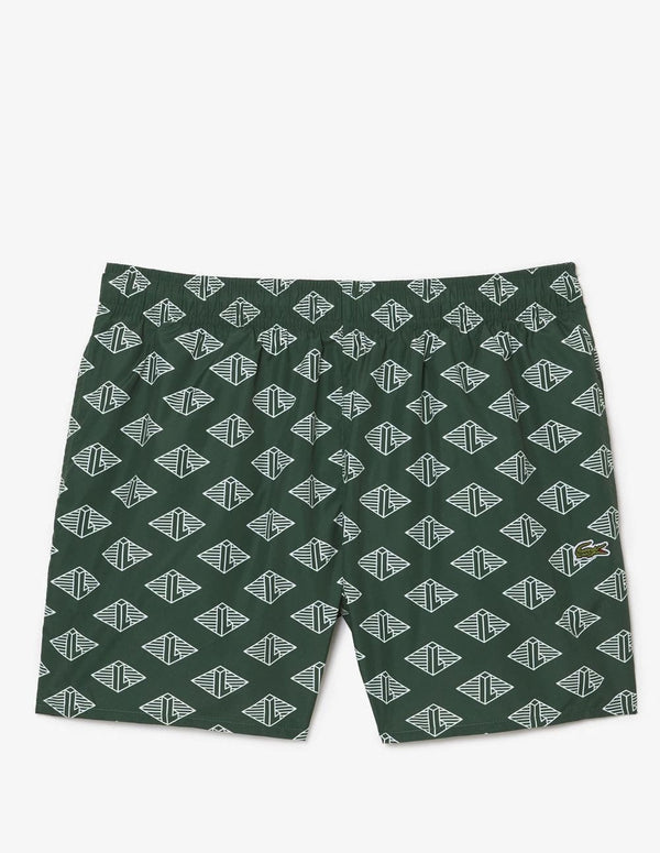 Bañador Lacoste con Logo Verde Hombre