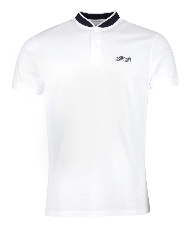 Camiseta Barbour Tipped Sports Colla Blanca Hombre