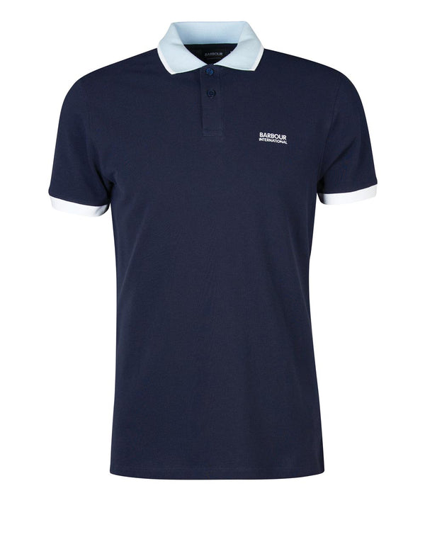 Barbour Howall Navy Blue Polo Shirt for Men