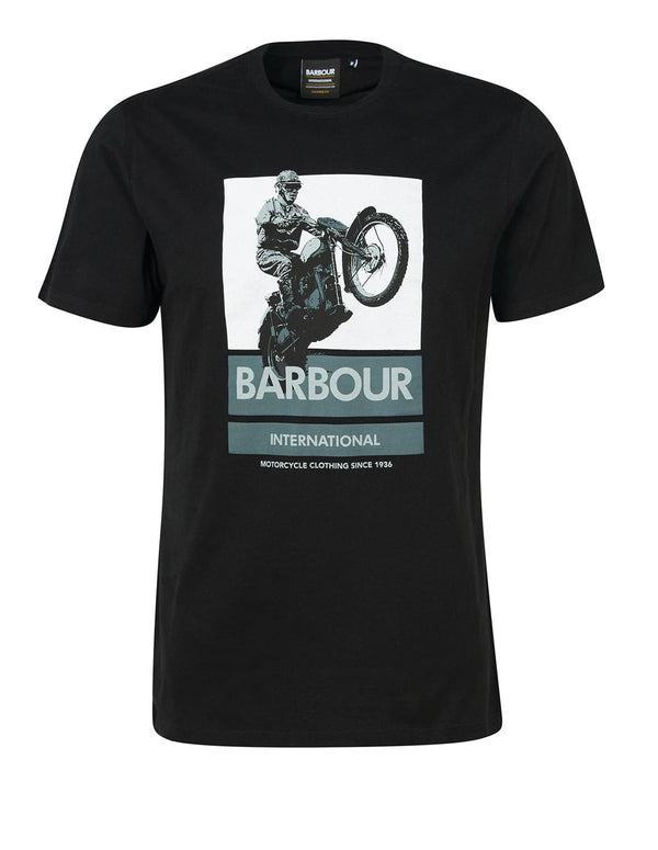 Camiseta Barbour Archie Negra Hombre