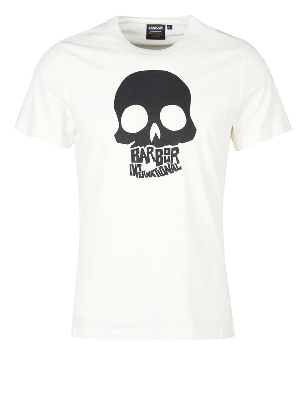 Camiseta Barbour Vantage Graphic-Print Blanca Hombre