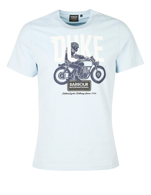 Camiseta Barbour Thrift Graphic-Print Azul Hombre