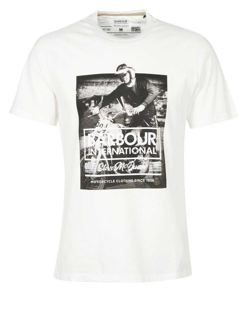 Barbour Morris Graphic White Men's T-Shirt