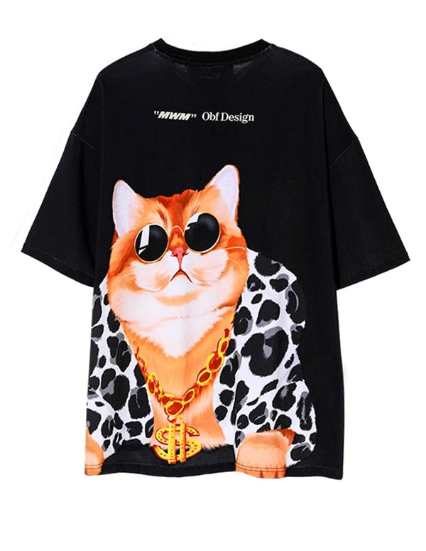 Camiseta MWM Gato Negra Unisex