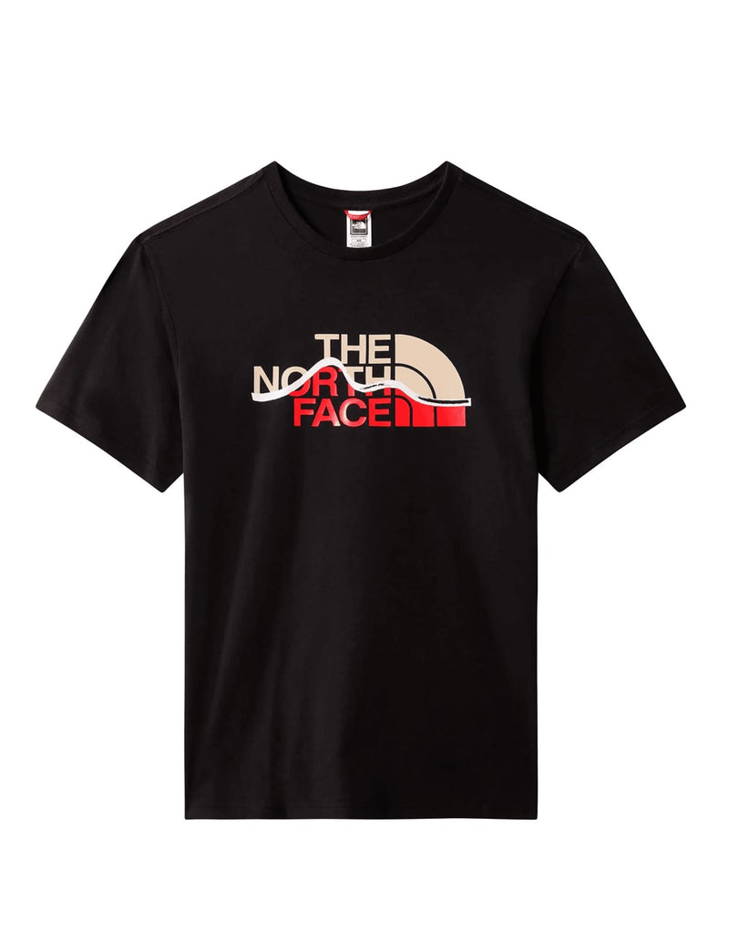 Camiseta The North Face Mountain Line Negra Hombre