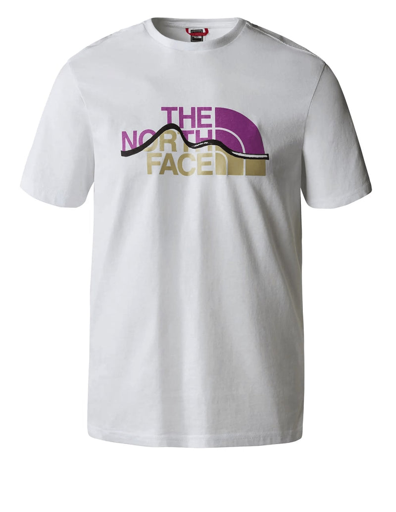 Camiseta The North Face Mountain Line Blanca Hombre