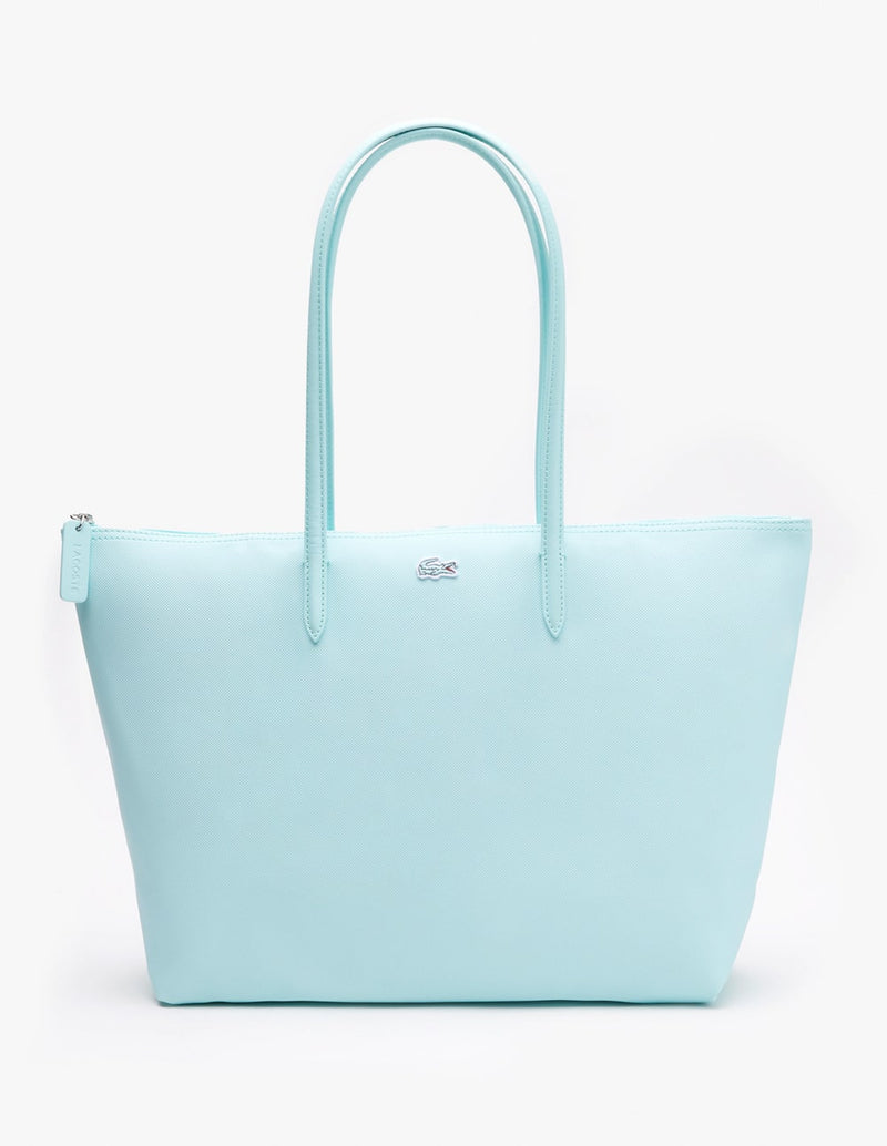 Lacoste L.12.12 Concept Zip Tote Bag Blue Women 35 x 30 x 14