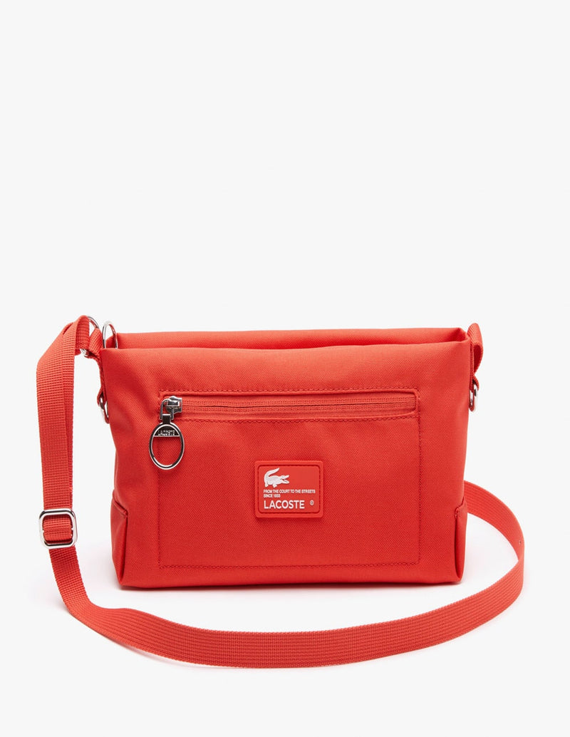 Bolso Lacoste de Fibra Reciclada Rojo Unisex 26 x 14 x 9