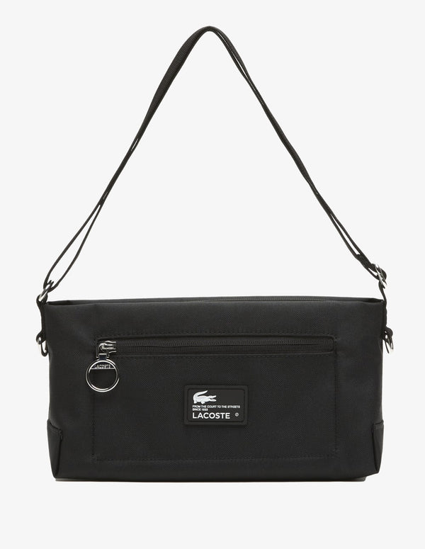 Bolso Lacoste de Fibra Reciclada Negro 26x14x9 cm Unisex