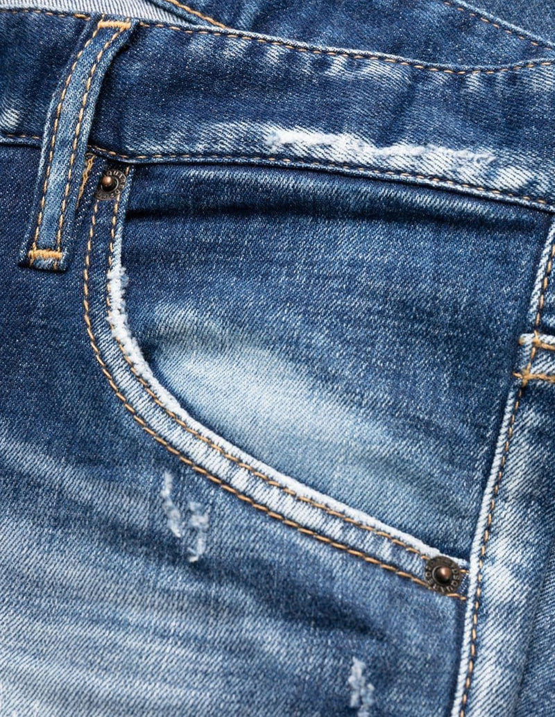 Dsquared2 Men's Blue Aged Effect Jeans