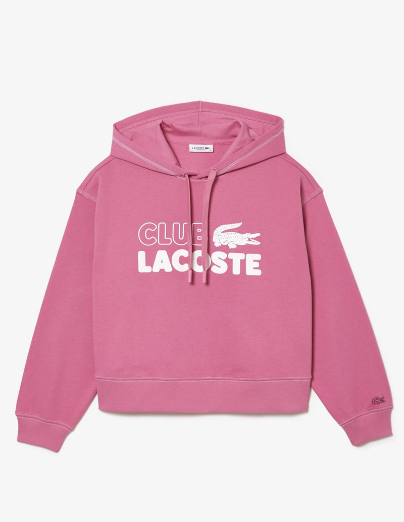 Lacoste Pink Logo Women's Hoodie