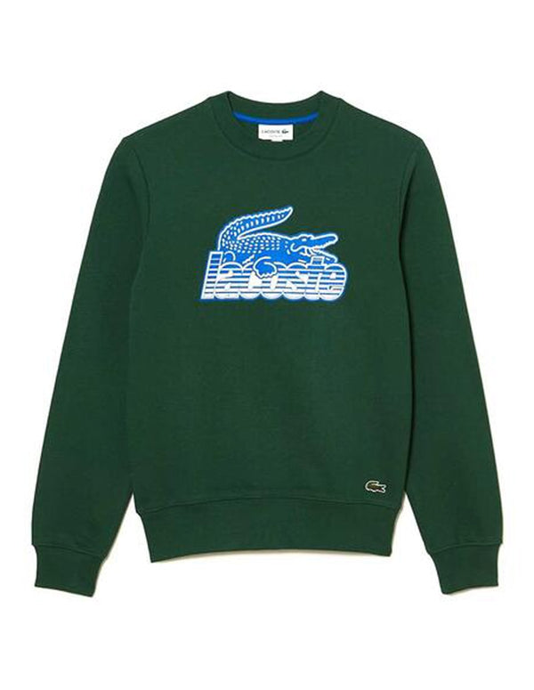 Sudadera Lacoste Logo Print Verde Hombre