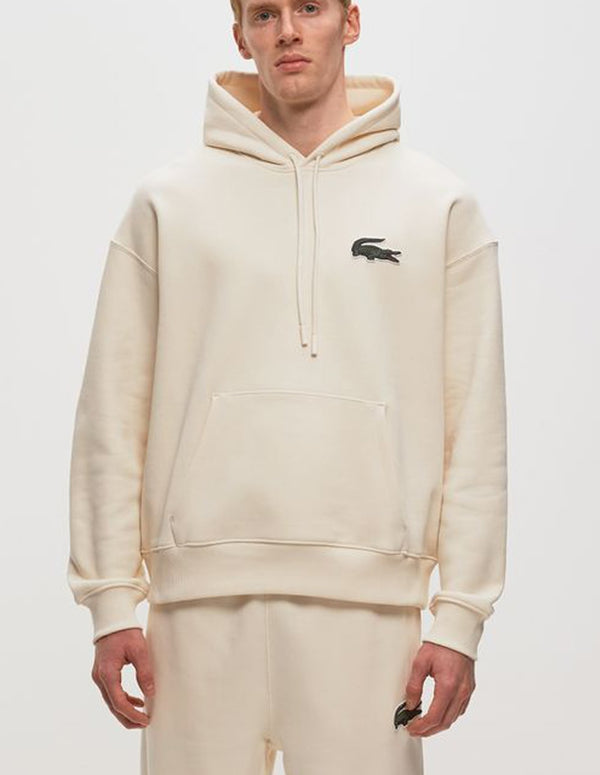 Sudadera con Capucha Lacoste con Logo Grande Beige Hombre