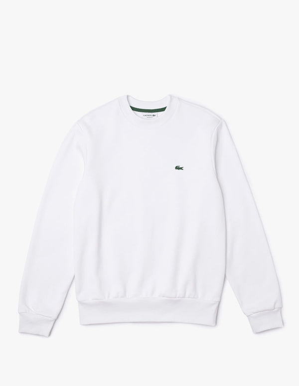 Sudadera Lacoste de Algodón Ecológico Blanca Hombre