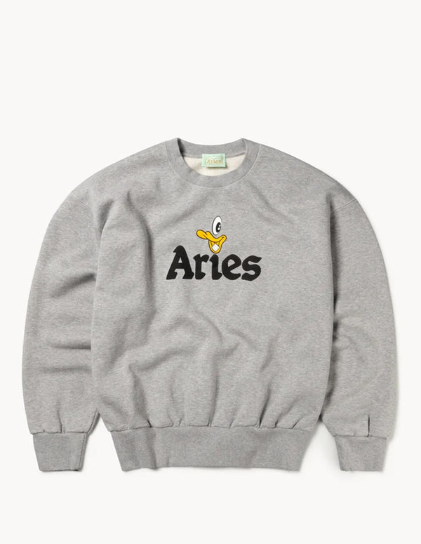 Aries Aye Duck Sweatshirt Gray Unisex