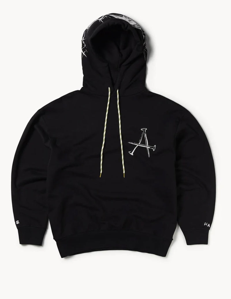 Sudadera con Capucha Aries Bad Friday Negra Unisex