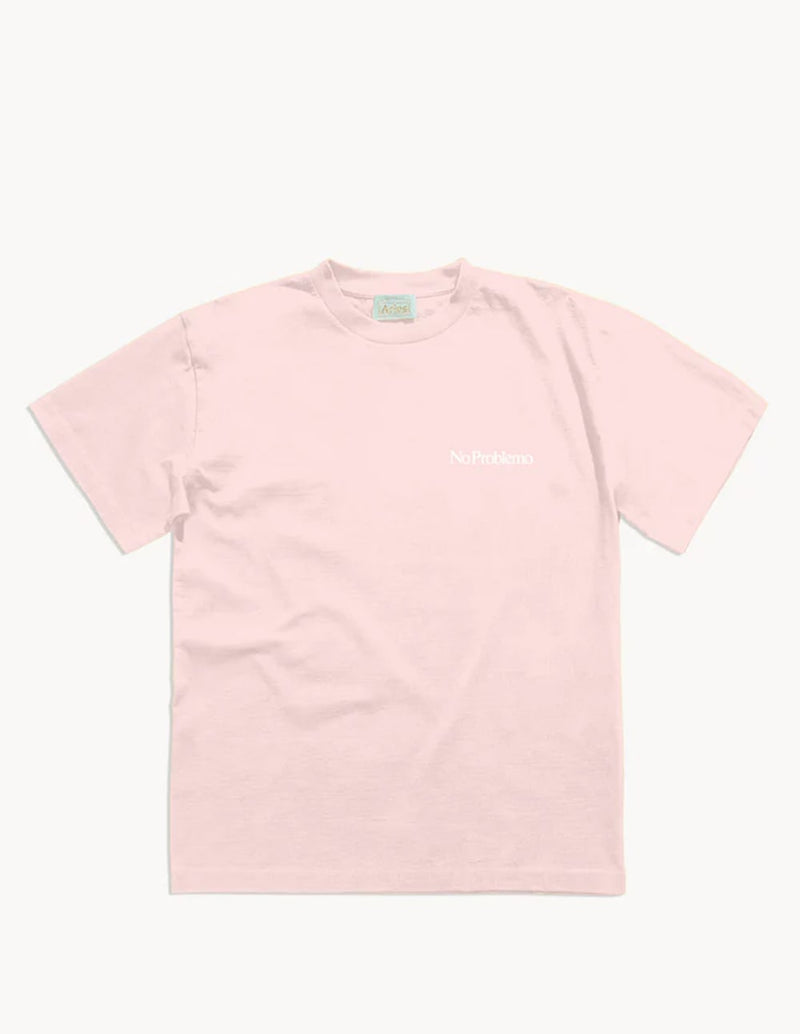 Camiseta Aries Mini Problemo Rosa Unisex