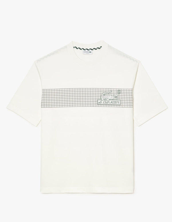 Camiseta Lacoste Loose Fit Blanca Hombre