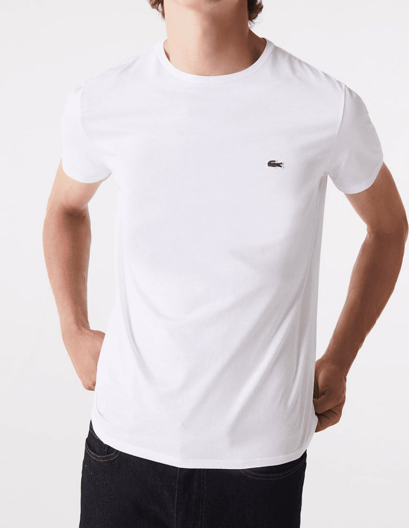Lacoste Men's White Pima Cotton T-shirt