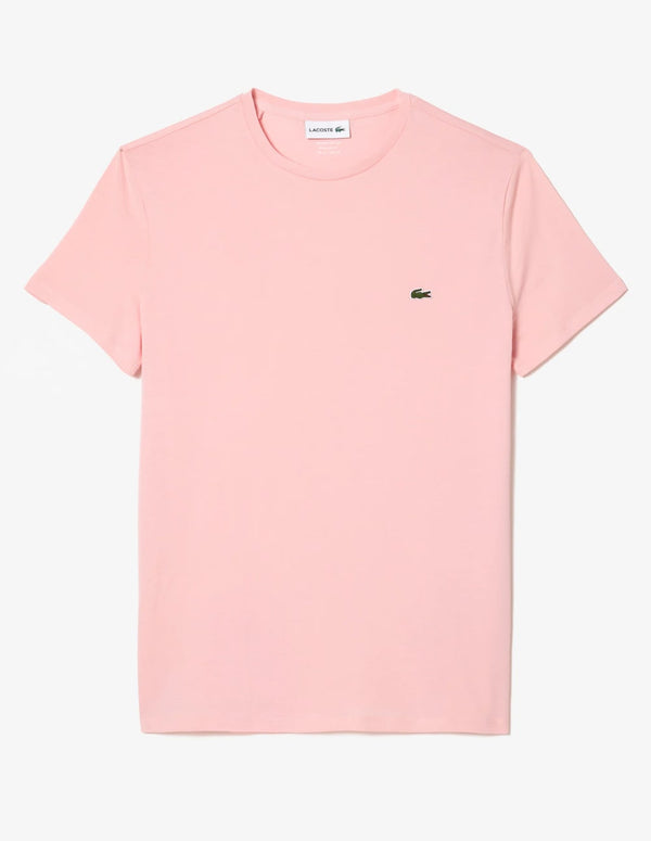 Camiseta Lacoste Pima de Algodón Rosa Hombre