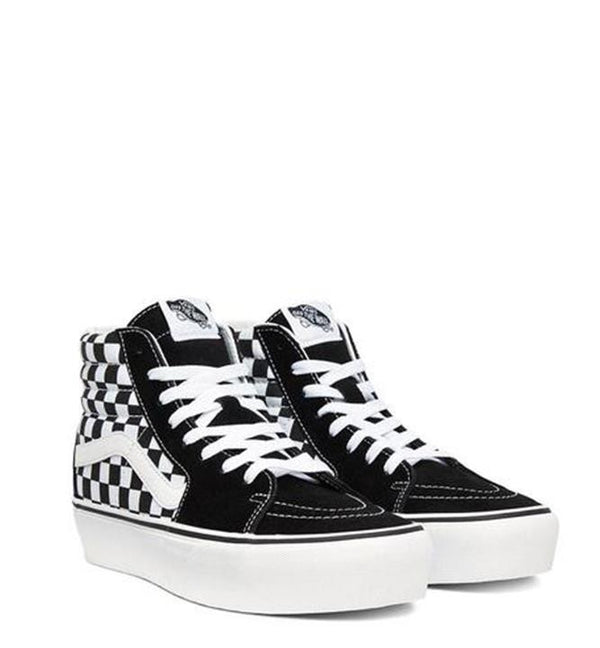 Vans Ua Sk8-Hi Platform 2.0 Negras y Blancas Mujer