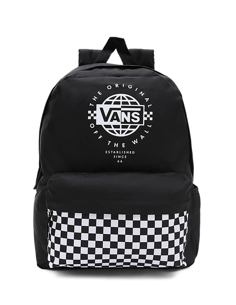 Mochila vans best sale negra y blanca