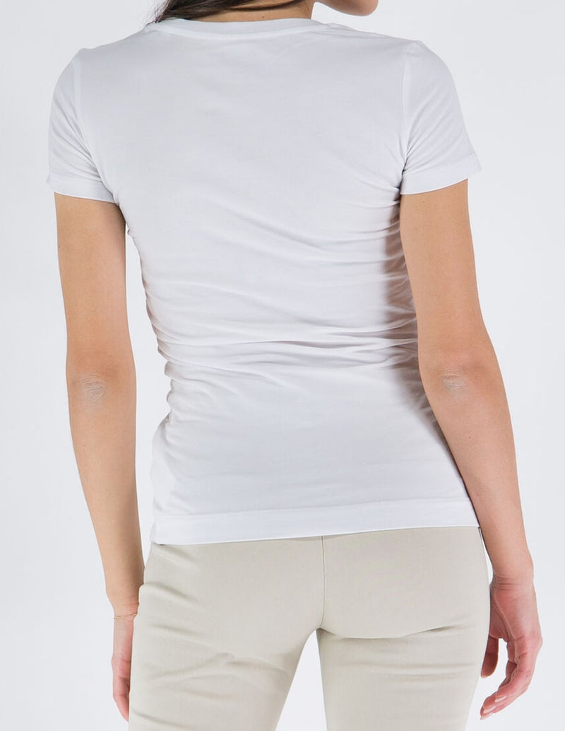 Camiseta GUESS con Logo Blanca Mujer